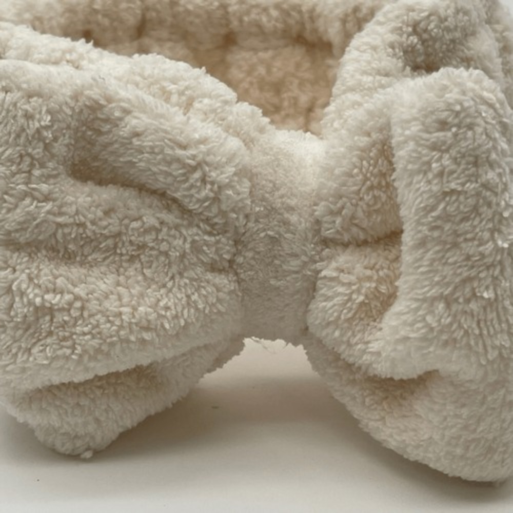 Baby Headbands Chenille Soft Pink White Stretchy Elastic Bowknot 2 Pieces‎ NWOT - Picture 9 of 10